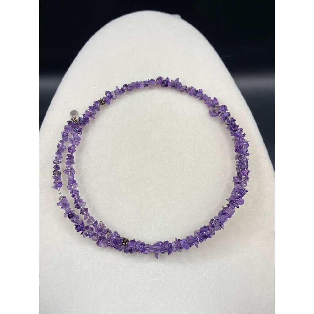 925 amethyst choker necklace